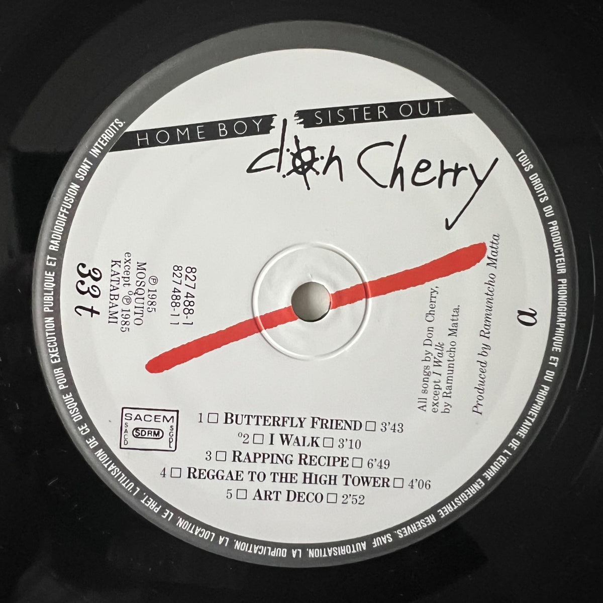 Don Cherry - Home Boy / 1. France-Press. 1985 - (M-/M-)
