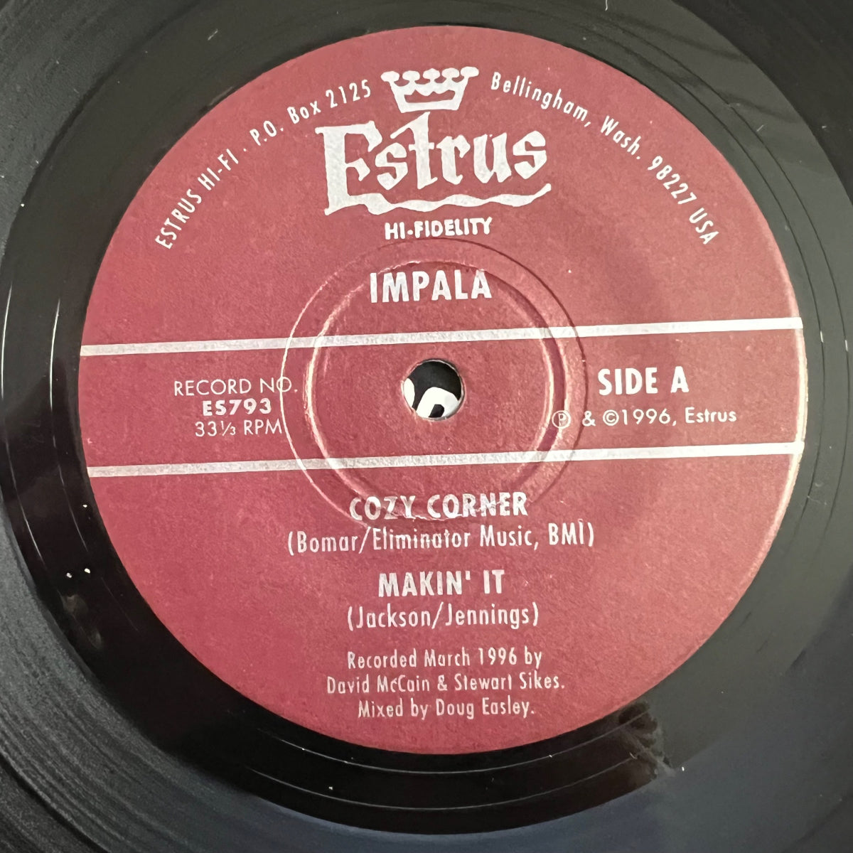 Impala - Cozy Corner / 7" EP - 1st US Pressing. 1996 - (M-/M-)