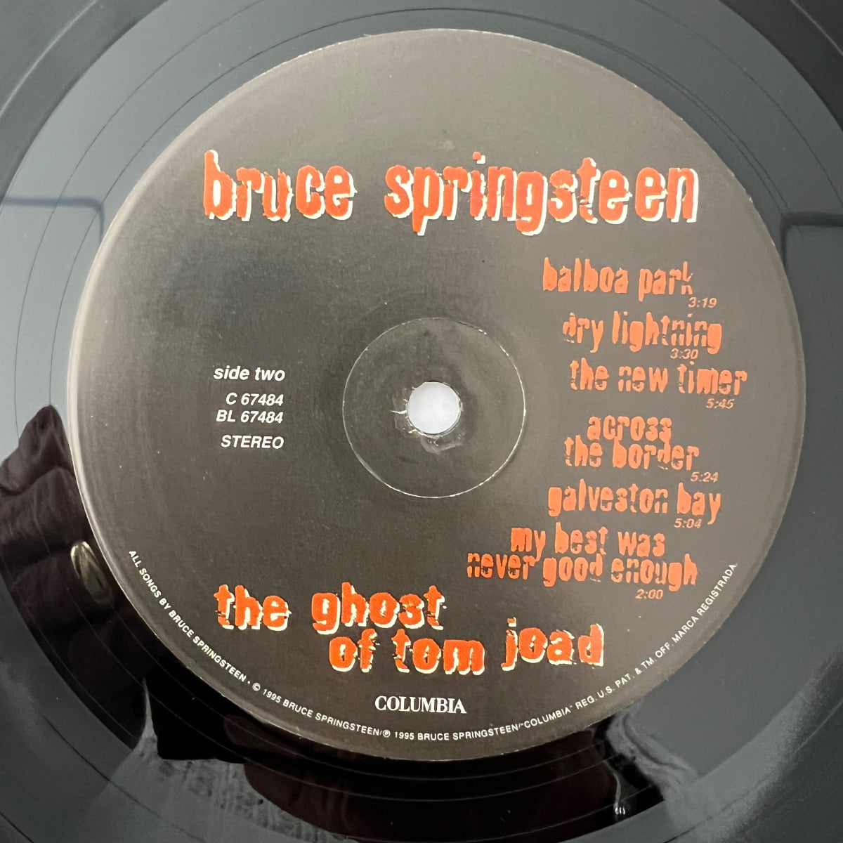 Bruce Springsteen - The Ghost Of Tom Joad / 1.US-Press. 1995 - (M-/M-)