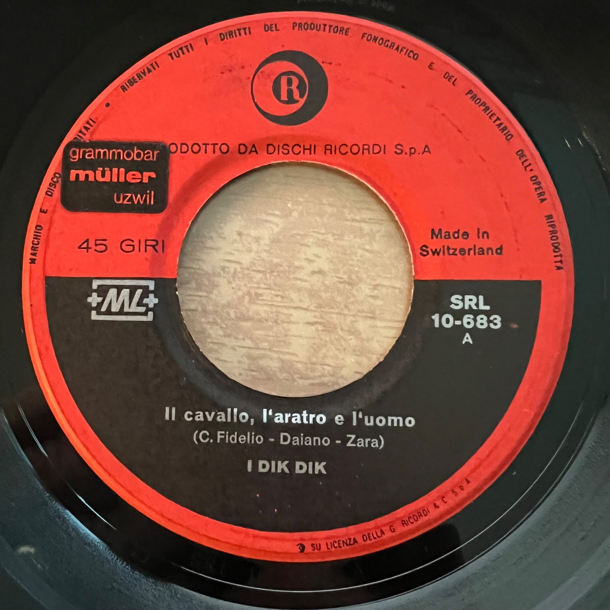 I Dik Dik - Il Cavallo, L'Aratro R L'Uomo / 1. Swiss 197? - (VG++/Neutral)