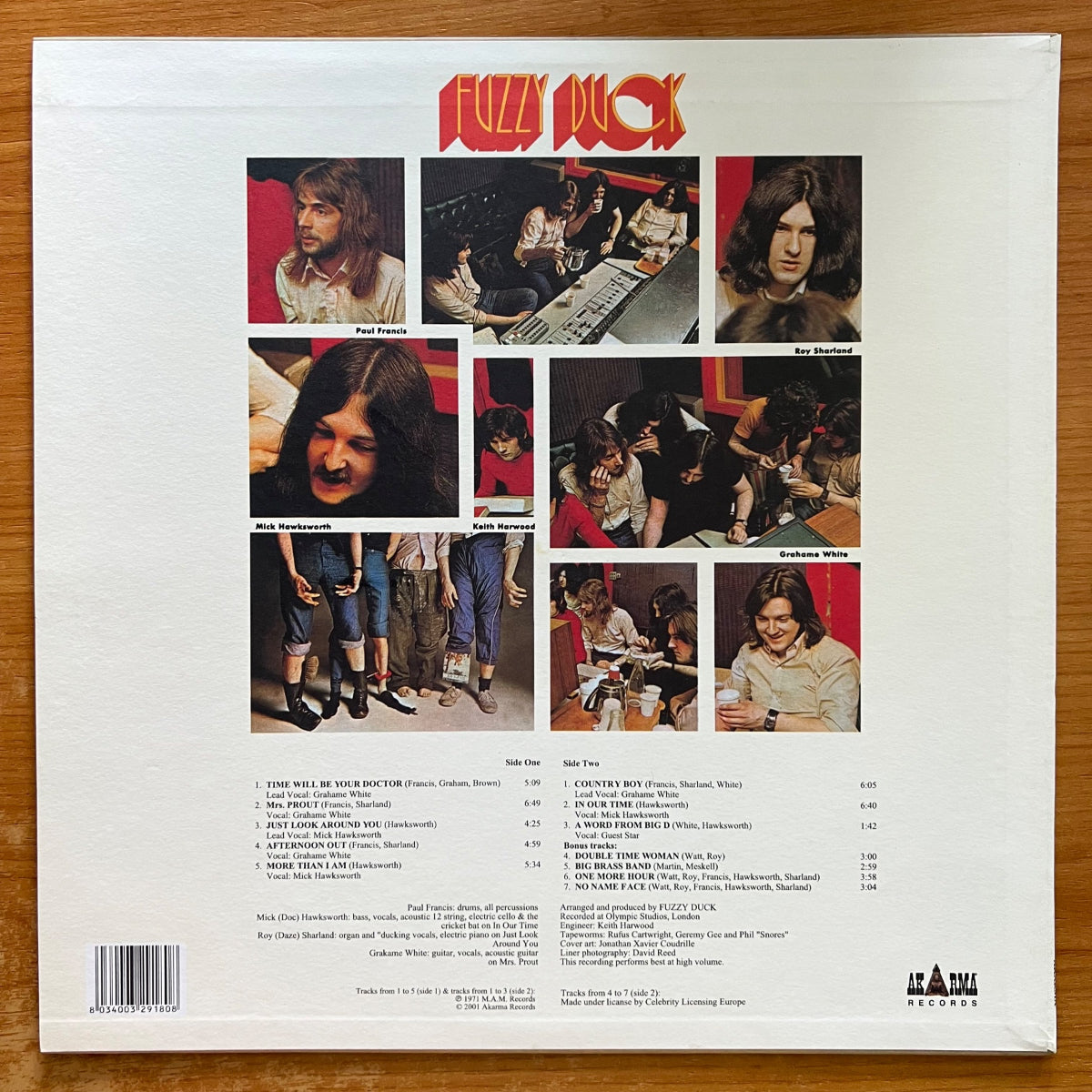 Fuzzy Duck - Same // Italy Press. 2001 - RE von 1971 - (Mint)