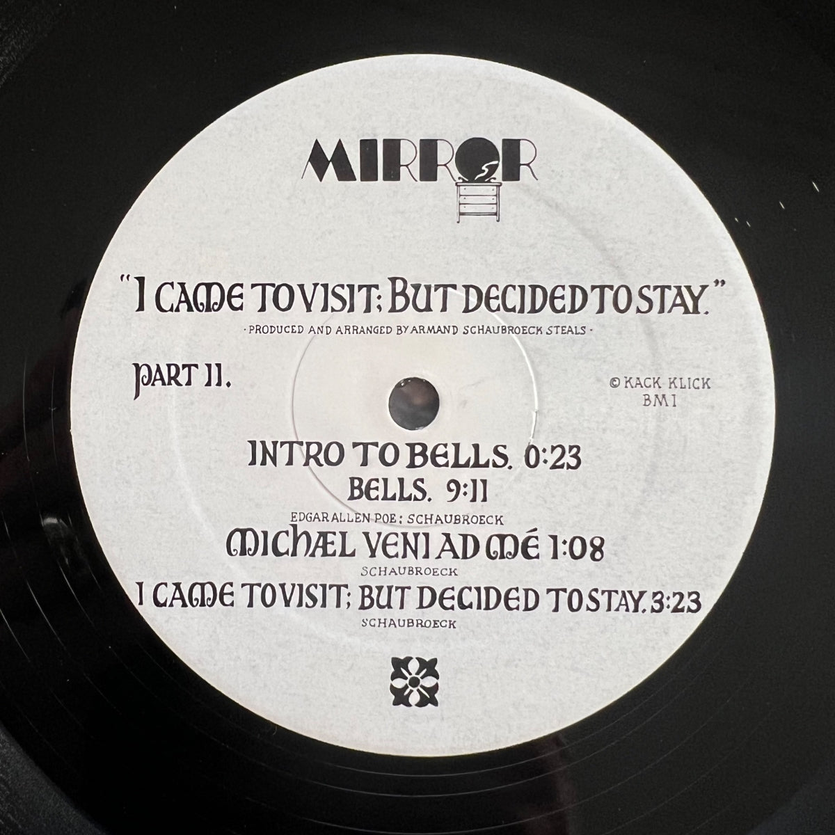 Armand Schaubroeck's - I Came To Visit But Decided To Stay / 1. US-Press. 1976 - (M-/VG+)
