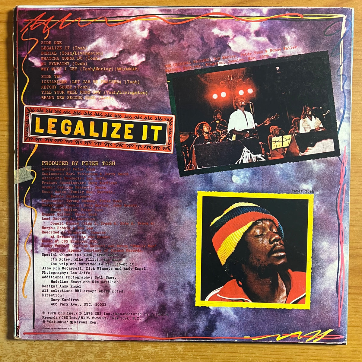 Peter Tosh - Legalize It / 1. Jamaica-Press. 1976 - (M-/VG++)
