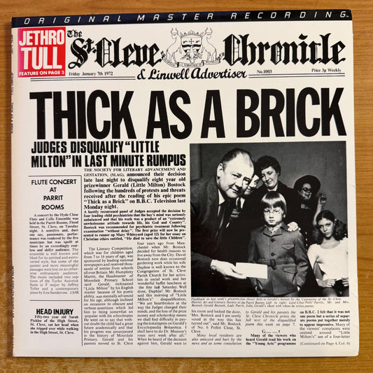 Jethro Tull - Thick As A Brick / Audiophile MFSL 1985 - (M-/M-)