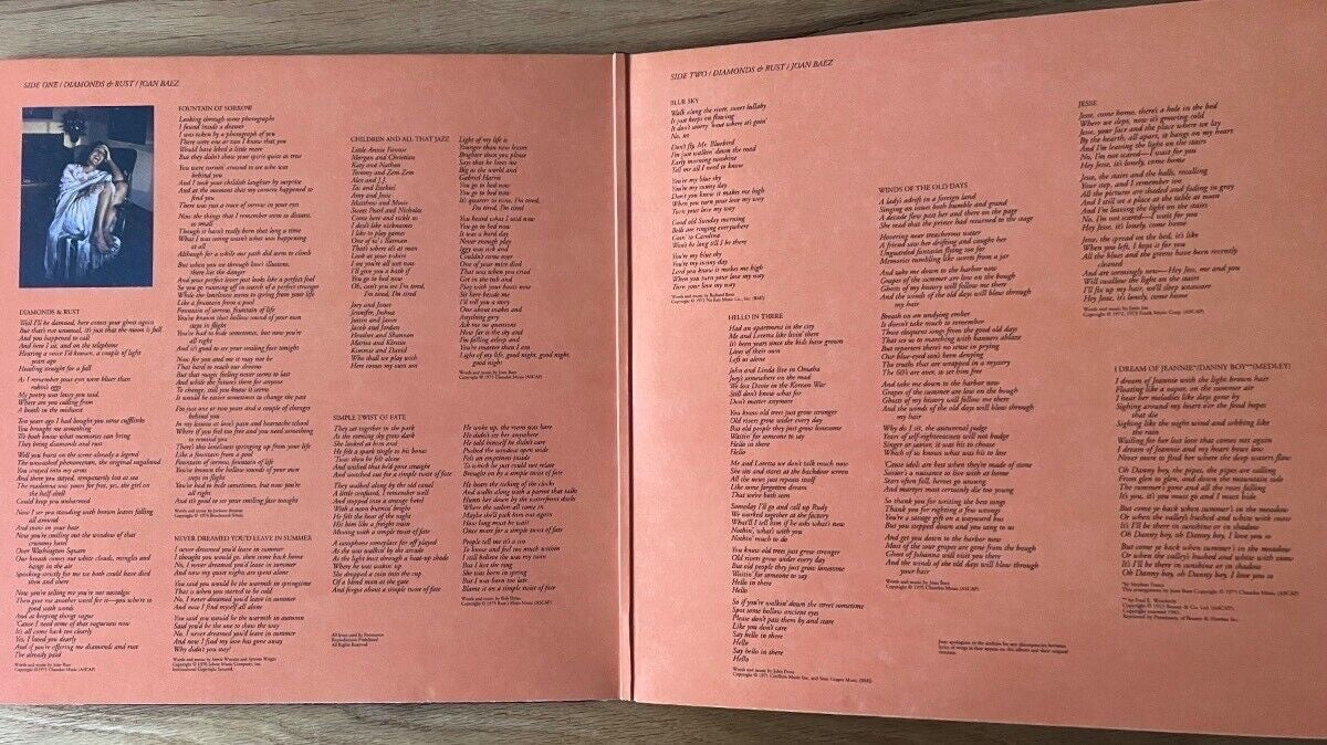 Joan Baez - Diamonds &amp; Rust / Audiophile MFSL 1995 - (M-/Mint)