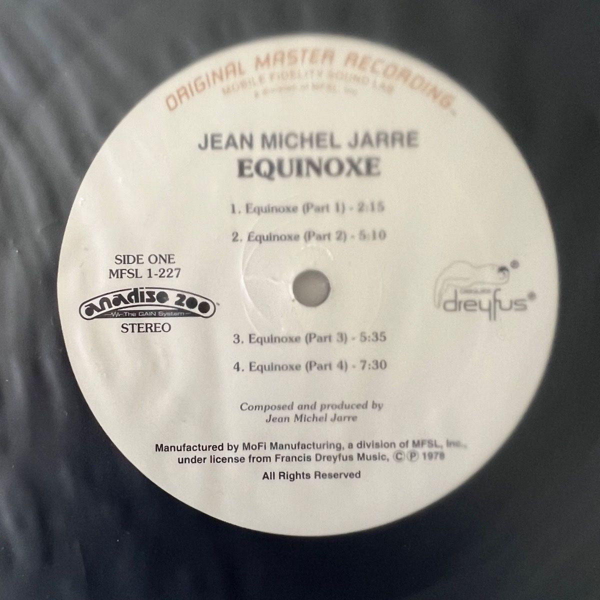 Jean Michel Jarre - Equinoxe / Audiophile MFSL-Press. 1995 - (M-/M-)