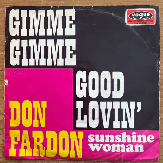 Don Fardon - Gimme Gimme Good Lovin' / 1. D-Press. 1969 - (VG+/VG)