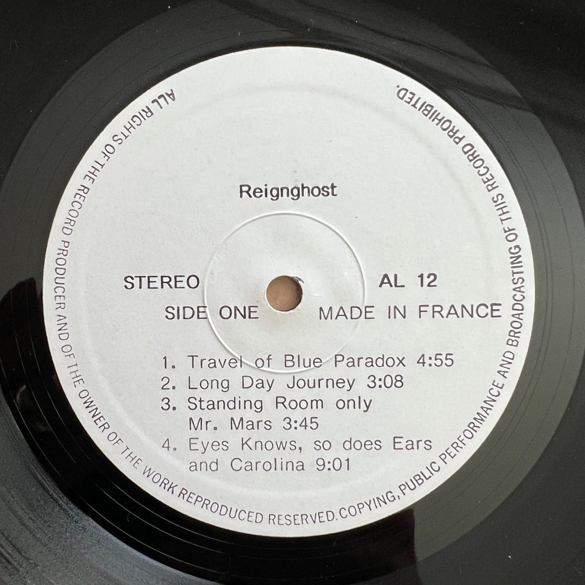 Reign Ghost - Same / France-Press. 1987 - (M-/M-)