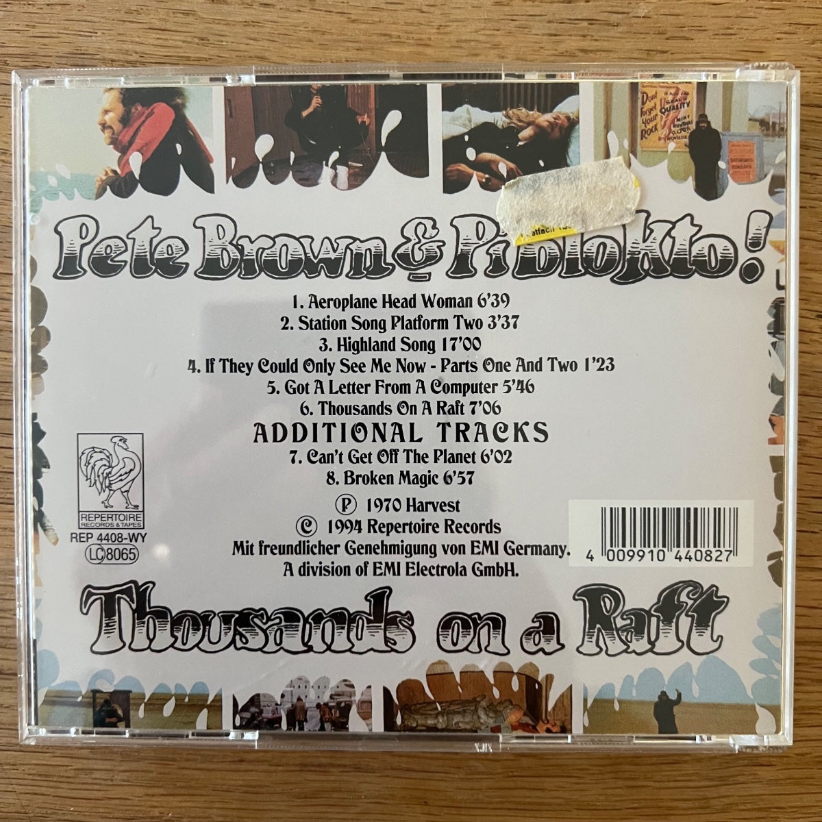 Pete Brown & Piblokto - Thousands On A Raft / CD - 1. D-Press. 1994 - (M-/M-)