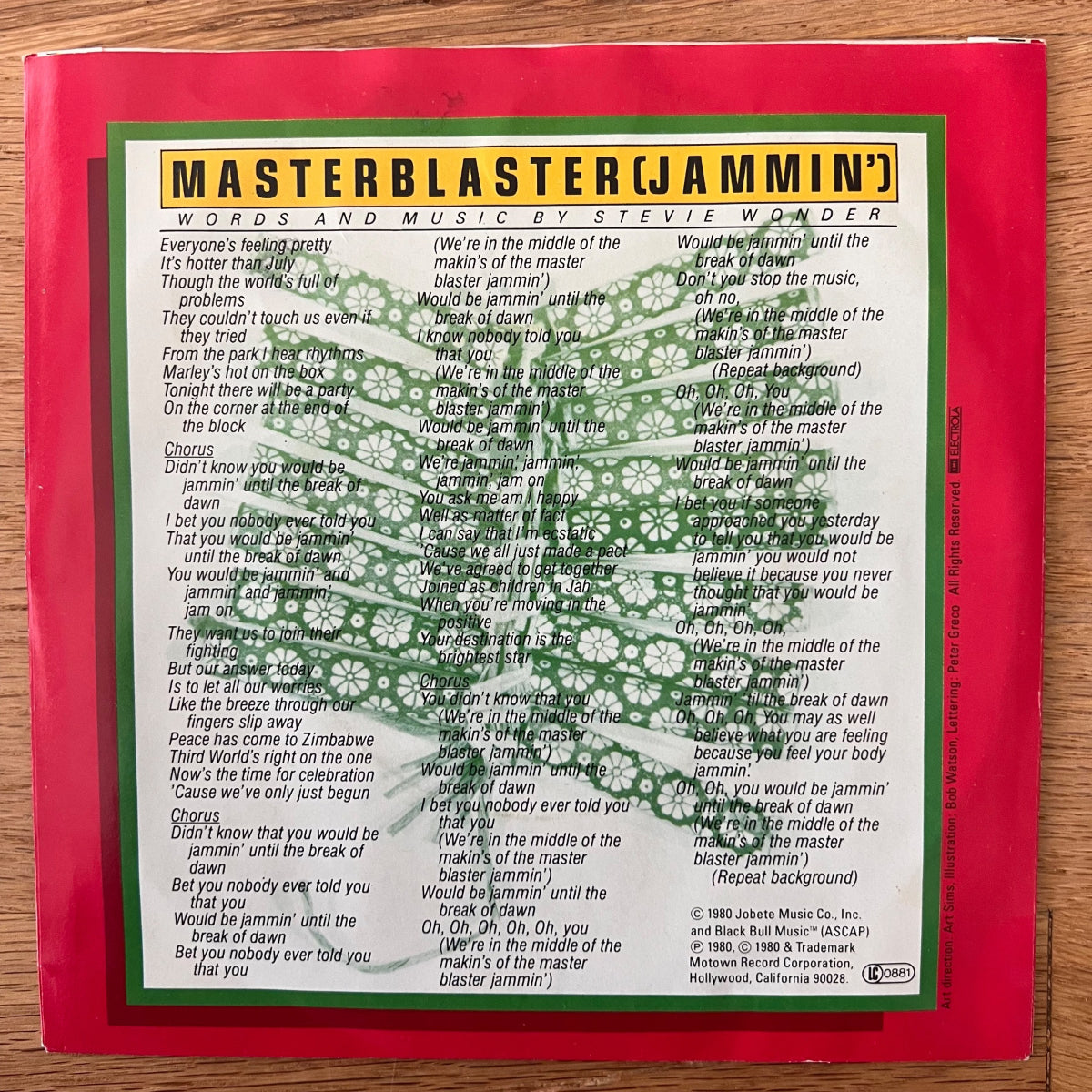 Stevie Wonder - Master Blaster / 1. D-Press. 1980 - (M-/M-)