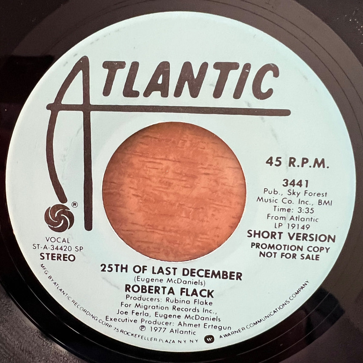 Roberta Flack - 25th Of last December / US-Promo 1977 - (M-/Neutral)