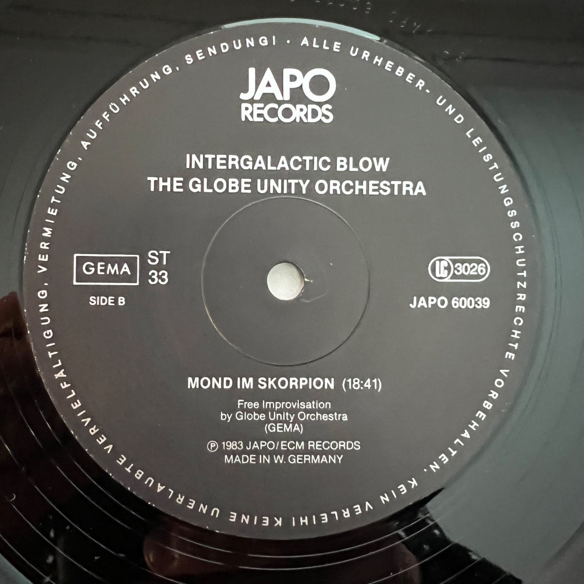 Globe Unity Orchestra - Intergalactic Blow / 1. D-Press. 1983 - (M-/M-)