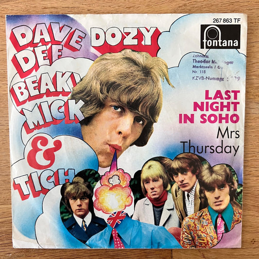 Dave Dee, Dozy, Beaky, Mick & Tich - Last Night In Soho / 1. D-Press. 1968 - (VG++/VG+)