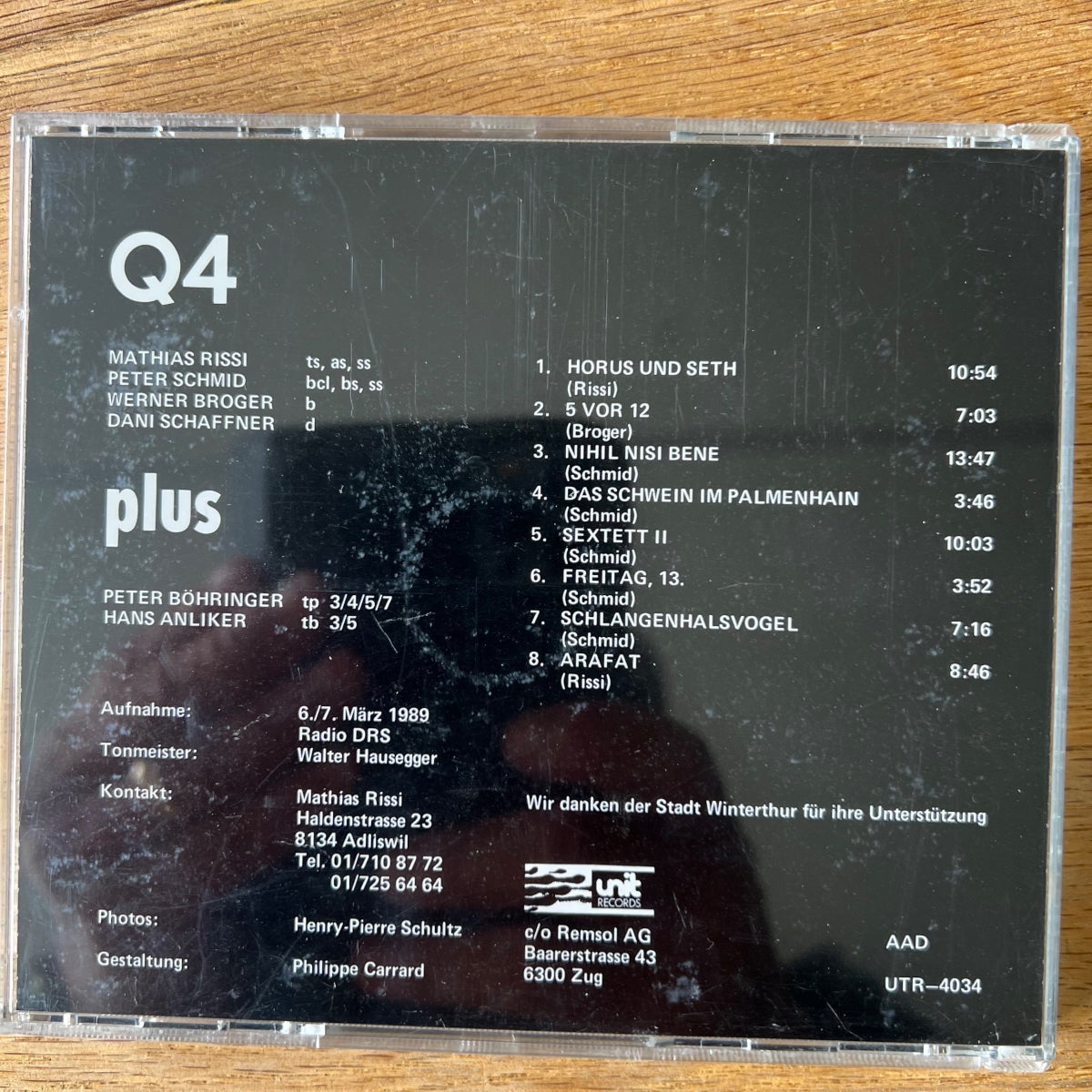 Q4 - Plus / CD - 1. Swiss Press. 1990 - Free Jazz - (M-/M-)