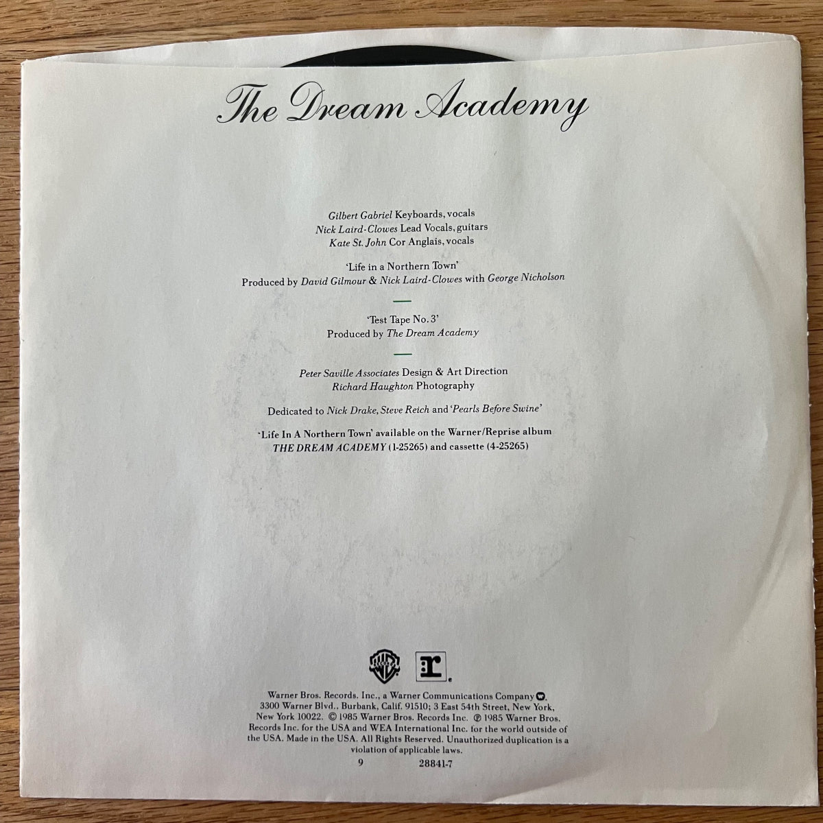 Dream Academy - Life In A Northern Town / 1. US-Press. 1985 - (M-/VG++)