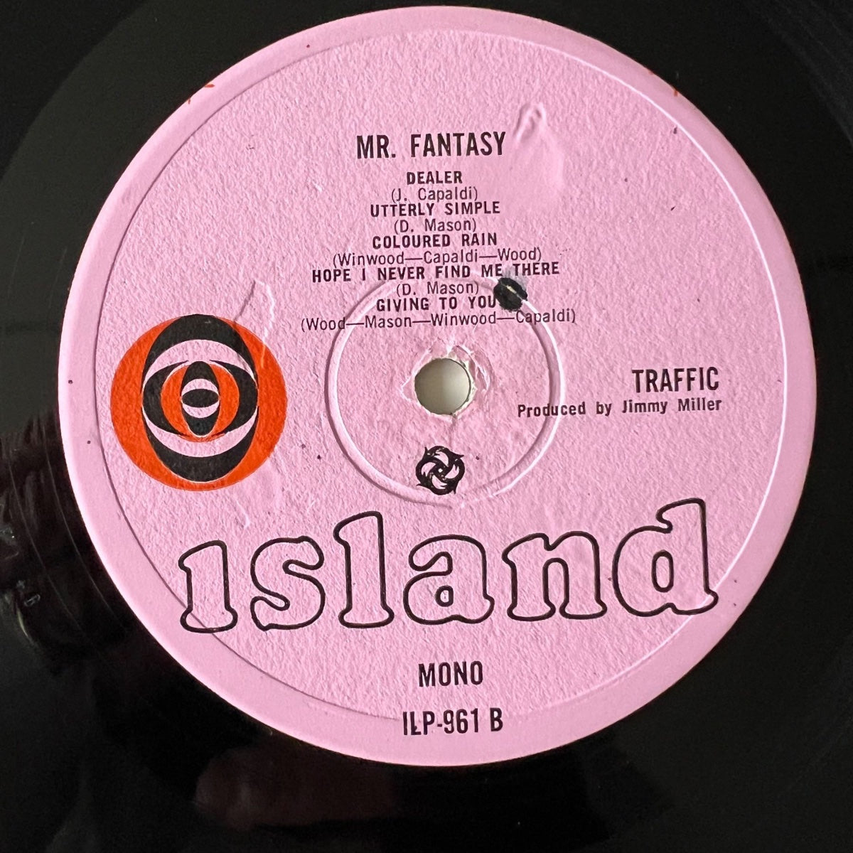 Traffic - Mr. Fantasy / 1. UK-Press. 1967 - Mono - Rough Label (VG++/VG++)
