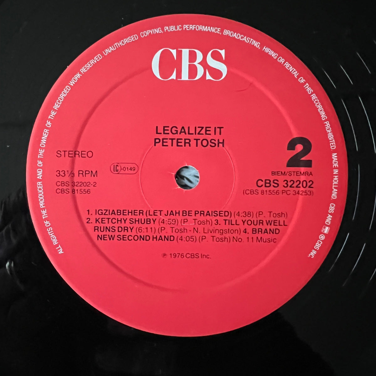 Peter Tosh - Legalize It / NL-Press. RE - (M-/VG++)