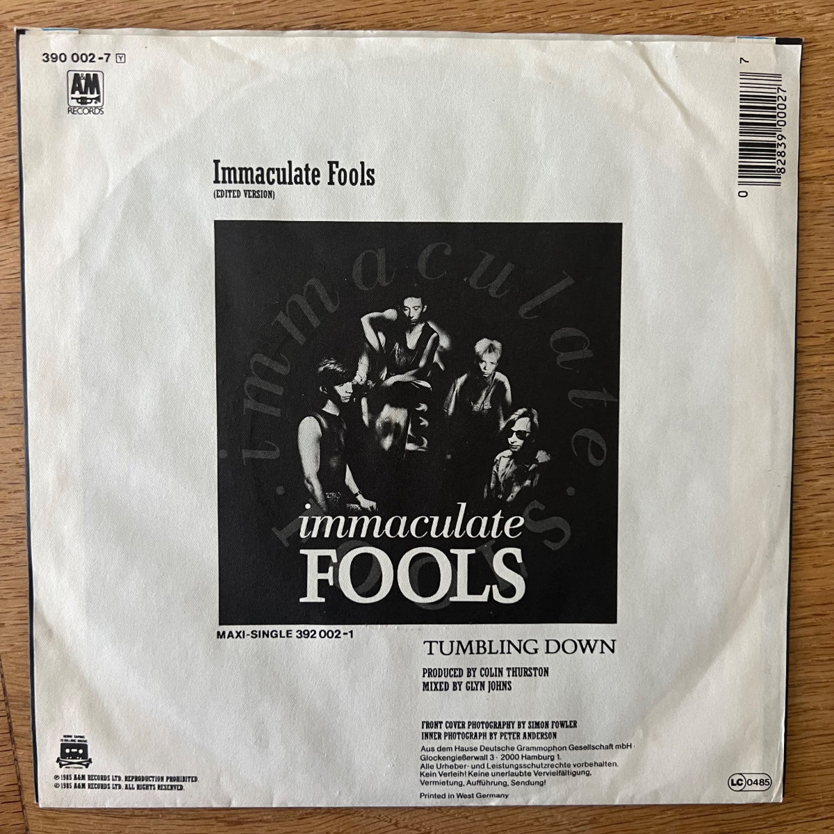 Immaculate Fools - Immaculate Fools / 1. D-Press. 1984 - (M-/VG++)