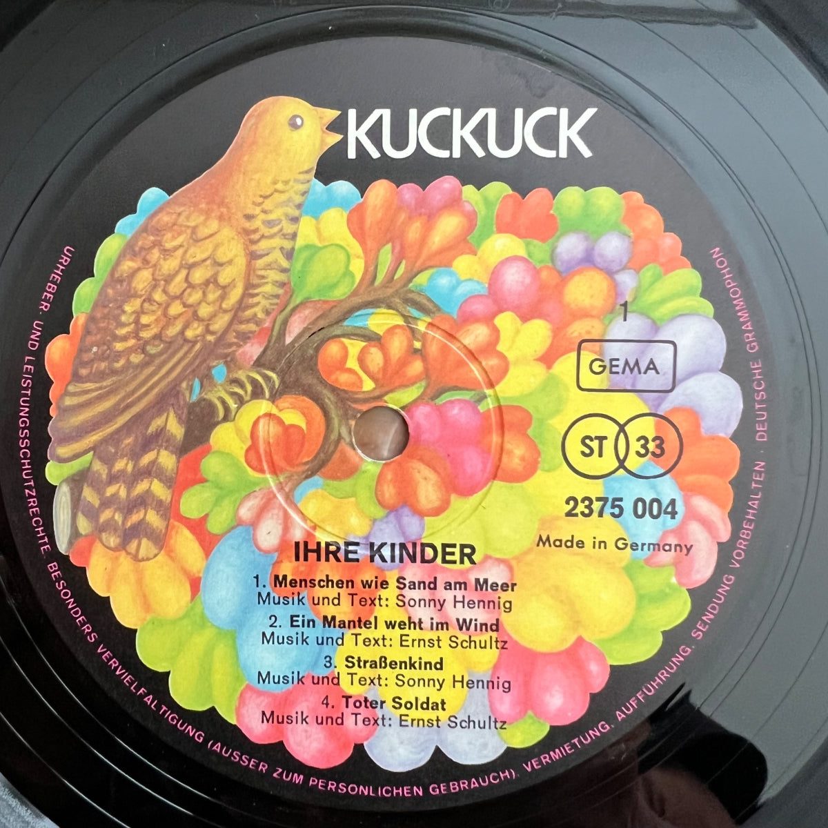 Ihre Kinder - 2375004 / 1. D-Press. 1970 - (M-/M-)