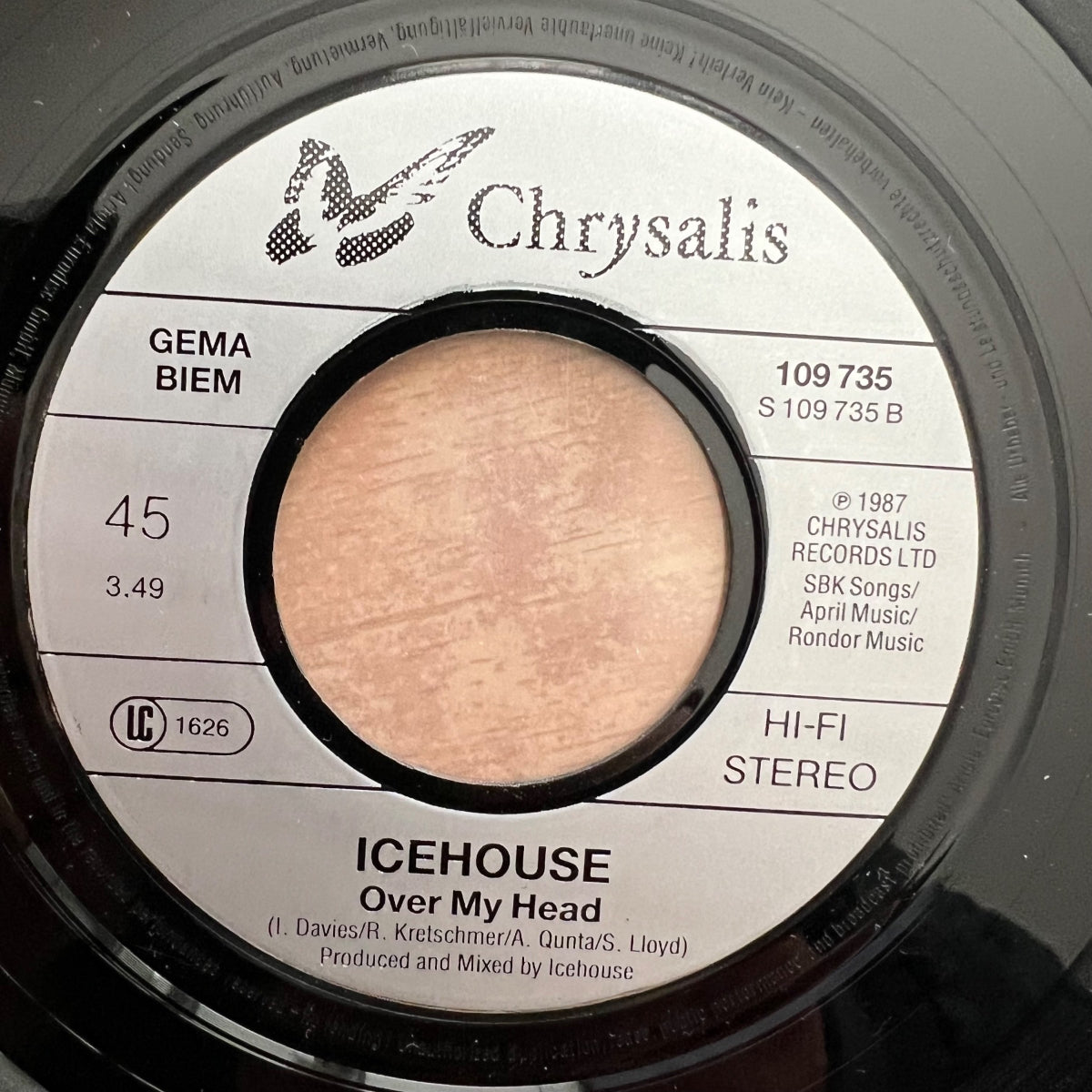 Icehouse - Electric Blue / 1. D-Press. 1988 - (M-/VG++)