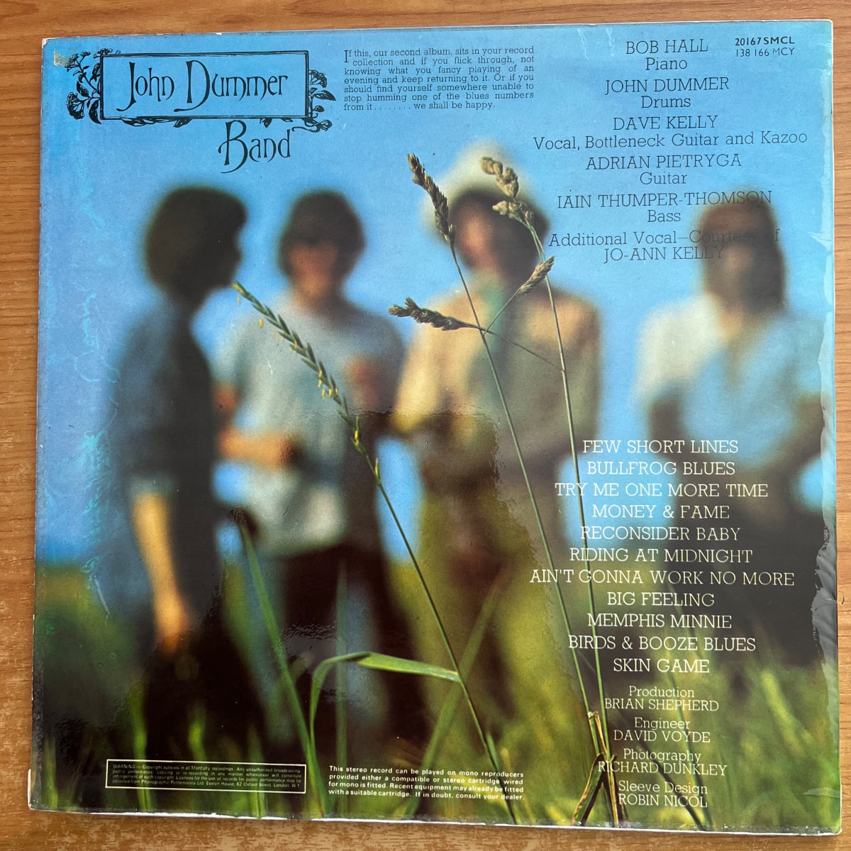 John Dummer Band - Idem / 1re édition britannique. 1969 - (M-/VG++)