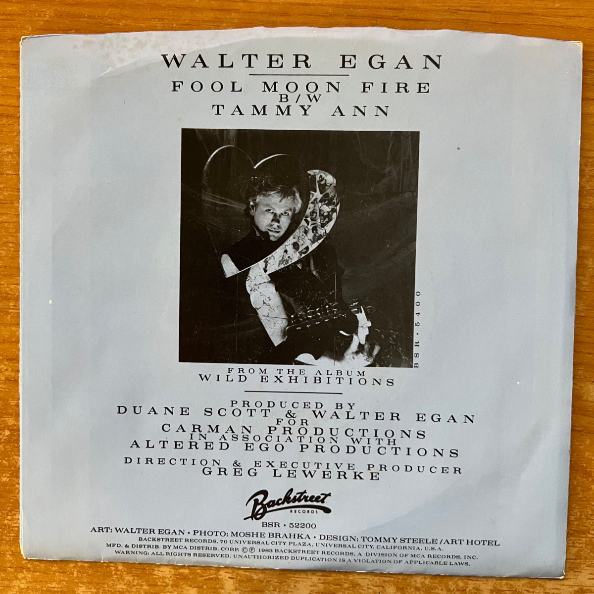 Walter Egan - Fool Moon Fire / 1. US-Press. 1983 - (M-/VG++)
