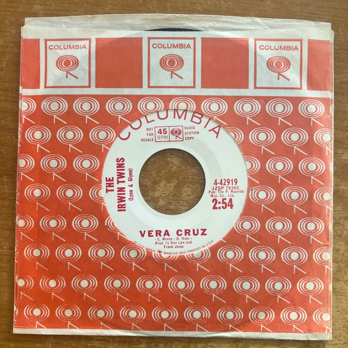 Irwin Twins - Vera Cruz / US-Promo 196? - (VG+/VG+)