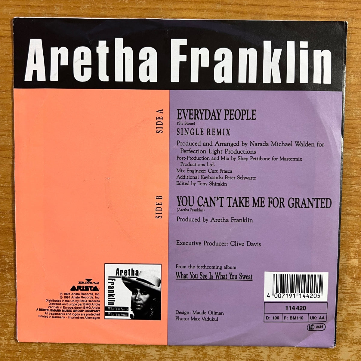 Aretha Franklin - Everyday People / 1. D-Press. 1991 - (VG++/VG++)
