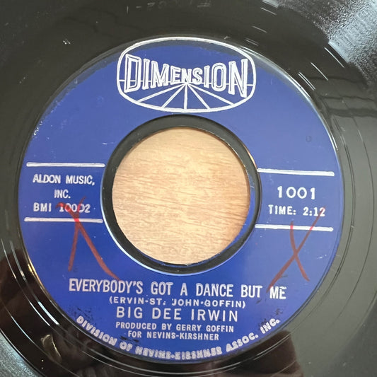Big Dee Irwin - Everybody's Got Dance But Me / 1. US-Press. 1962 - (M-/Neutral)