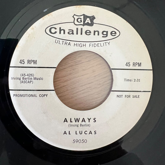Al Lucas - Sweet Tooth For My Baby Ruth / US-Promo 1959 - (VG+/Neutral)