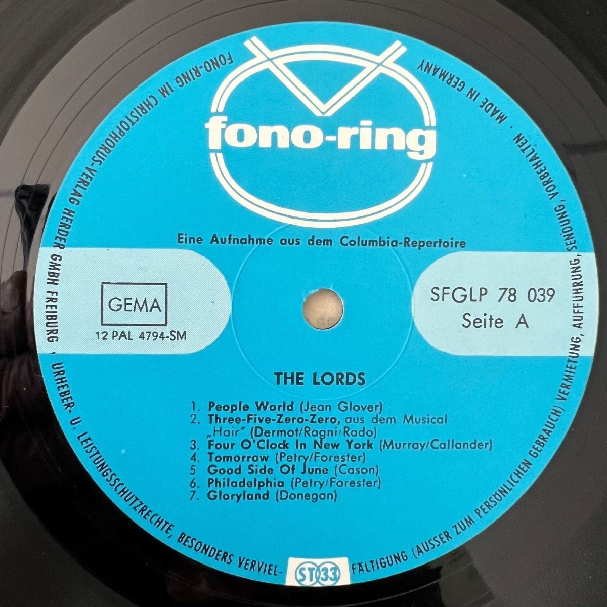 Lords - Deutschlands Beatband Nr. 1 / 1. D-Press. 1970 - (M-/M-)