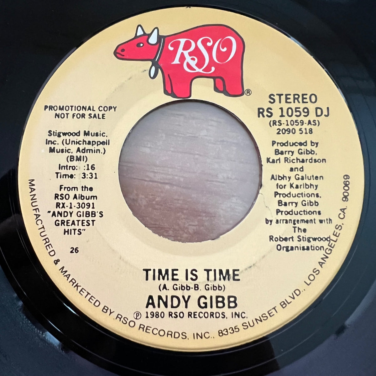 Andy Gibb - Time Is Time / US-Promo 1980 - (VG+/Neutral)
