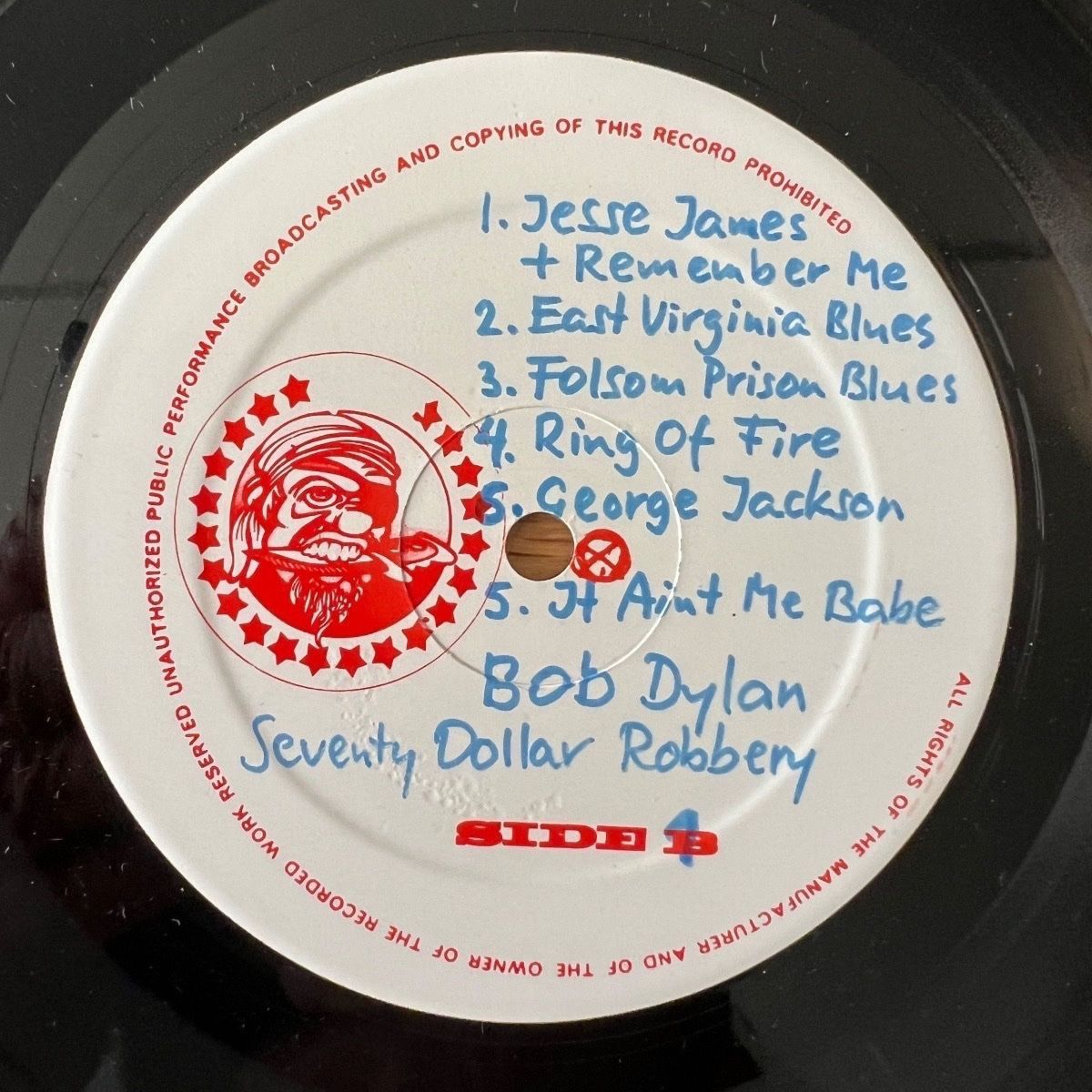 Bob Dylan - Seventy Dollar Robbery / US Press. 1977 - (VG++/VG+)