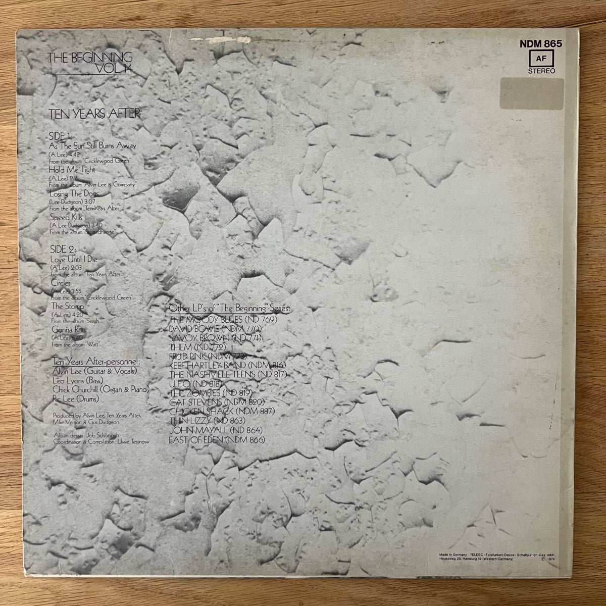 Ten Years After - The Beginning Vol. 14 / 1. D-Press. 1974 - (M-/VG++)