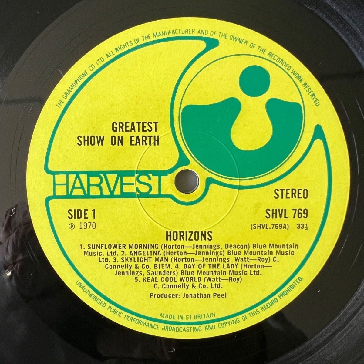 Greatest Show On Earth - Horizons / 1. UK-Press. 1970 - (M-/VG++)