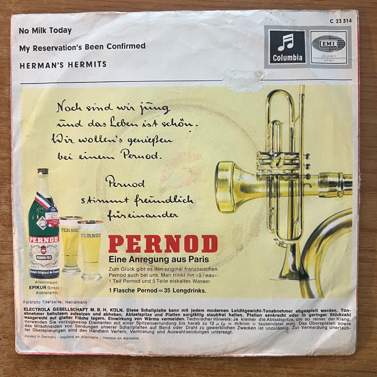 Herman's Hermits - No Milk Today / D-Press. 1966 - (VG++/VG+)