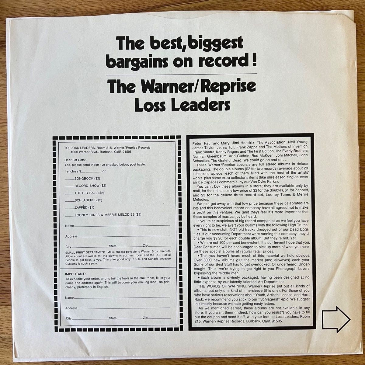 Lamb - Cross Between / 1. US-Press. 1971 - (M-/M- with "Cut Out")
