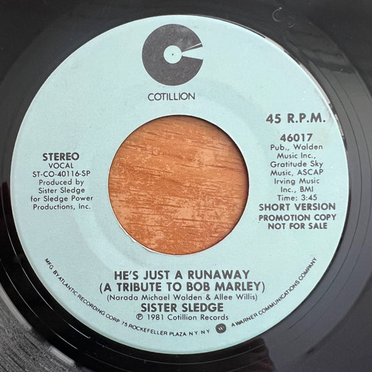 Sister Sledge - He's Just A Runaway / US-Promo 1981 - (M-/Neutral)