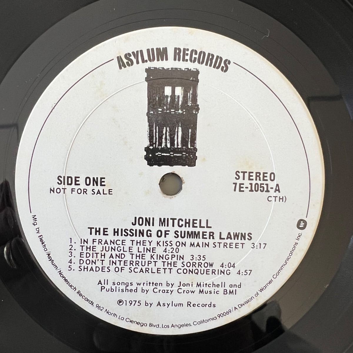 Joni Mitchell - The Hissing Of Summer Lawns / US-Promo 1975 - (M-/M-)