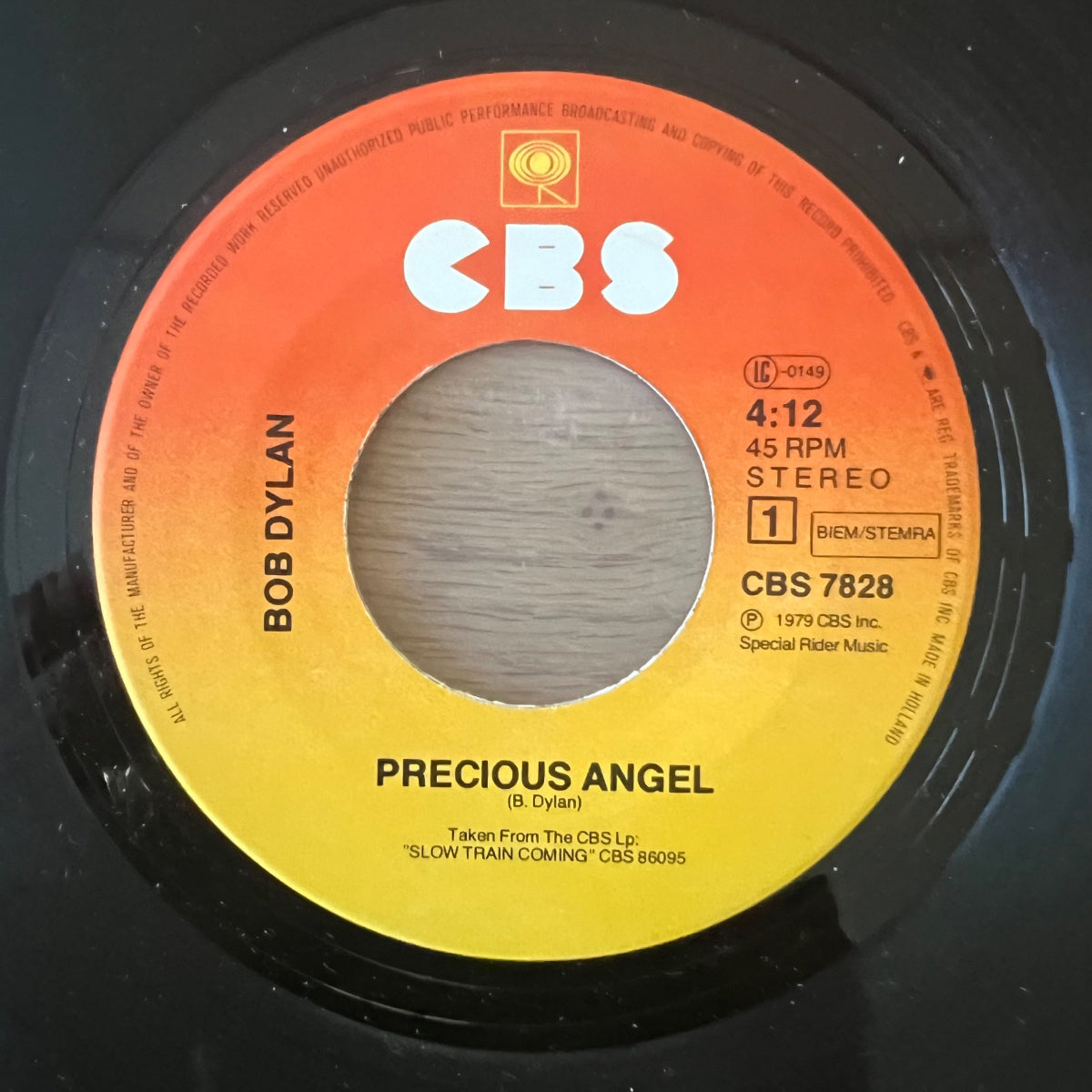 Bob Dylan - Precious Angel / 1. NL-Press. 1979 - (M-/VG++)