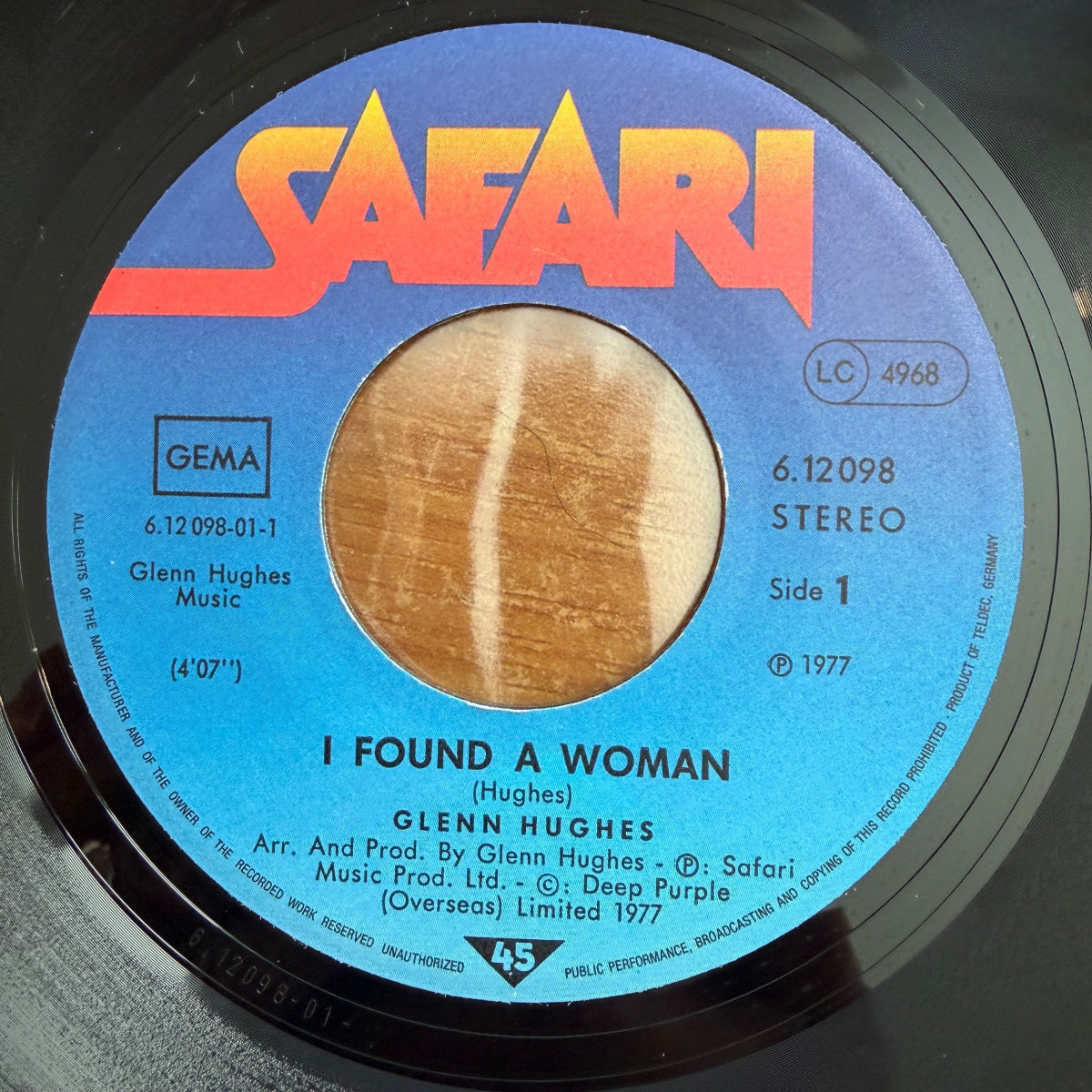 Glenn Hughes - I Found A Woman / 1re presse. 1977