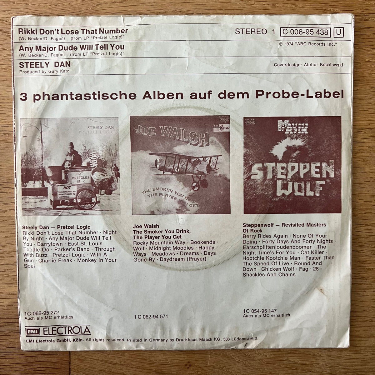 Steely Dan - Rikki Don't Lose That Number / 1. D-Press. 1974 - (VG+/VG)