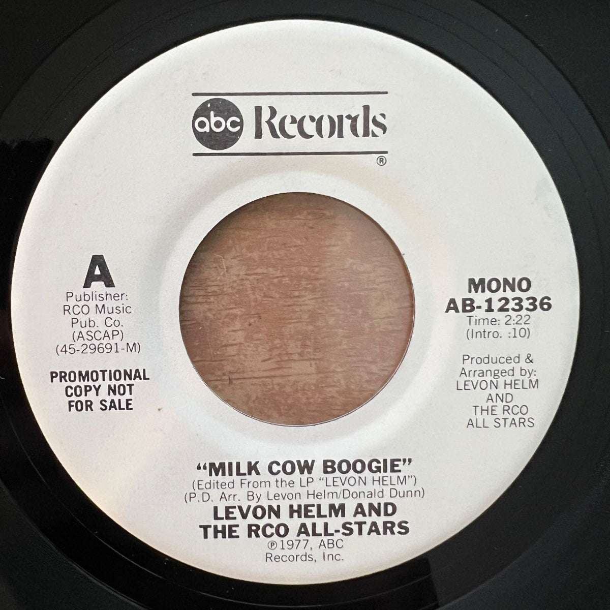 Levon Helm - Milk Cow Boogie / US-Promo 1977 - (M-/Neutral)
