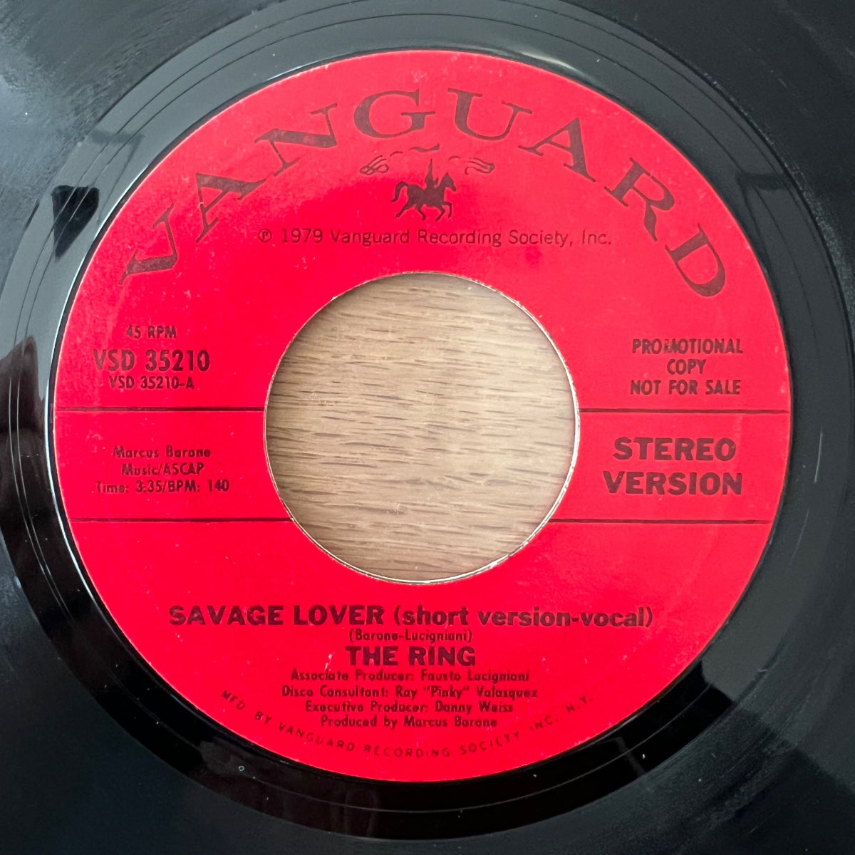 Ring - Savage Lover / US.Promo 1979 - (M-/Neutral)