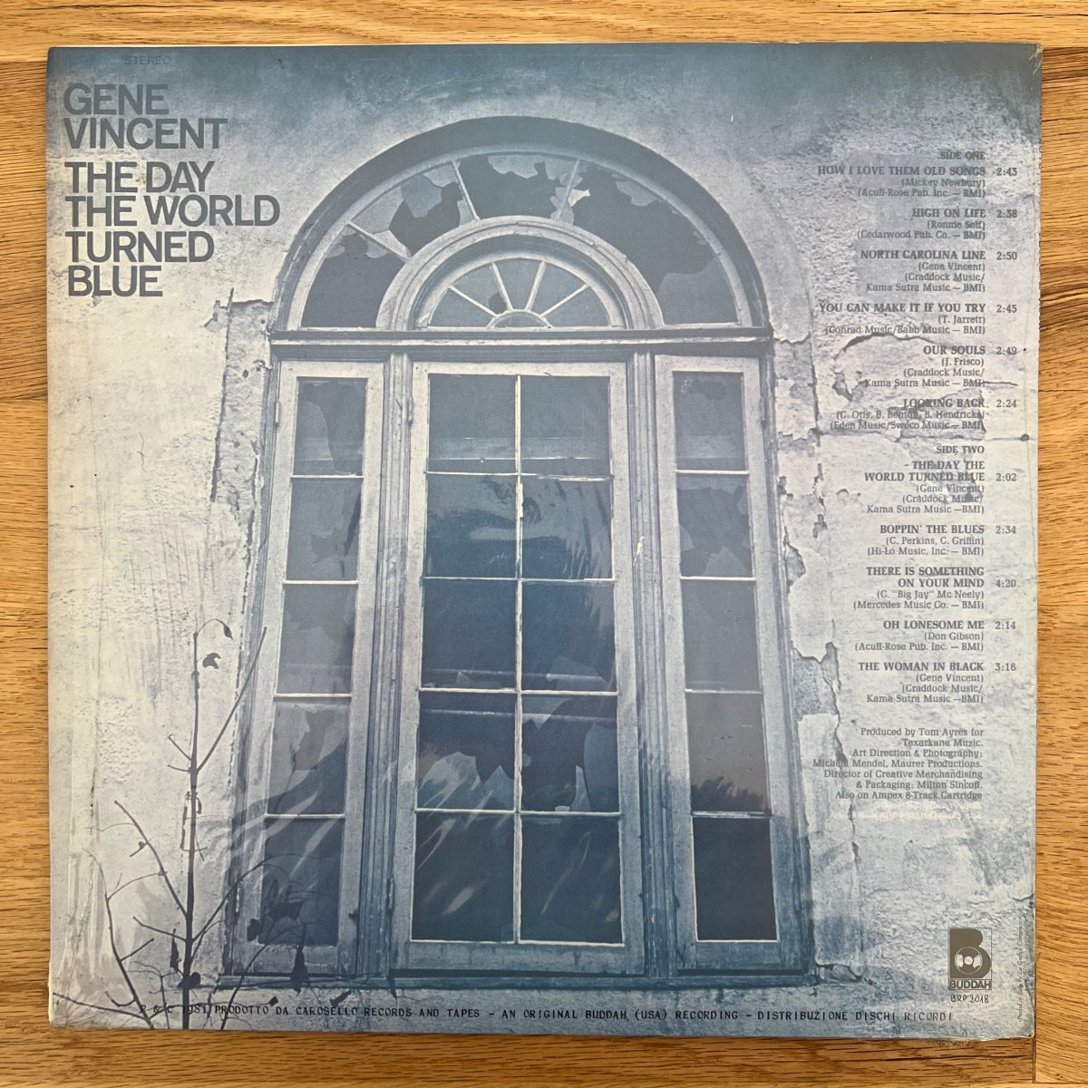 Gene Vincent -. The Day The World Turned Blue / Italy-Press. 1981 - (M-/M-)