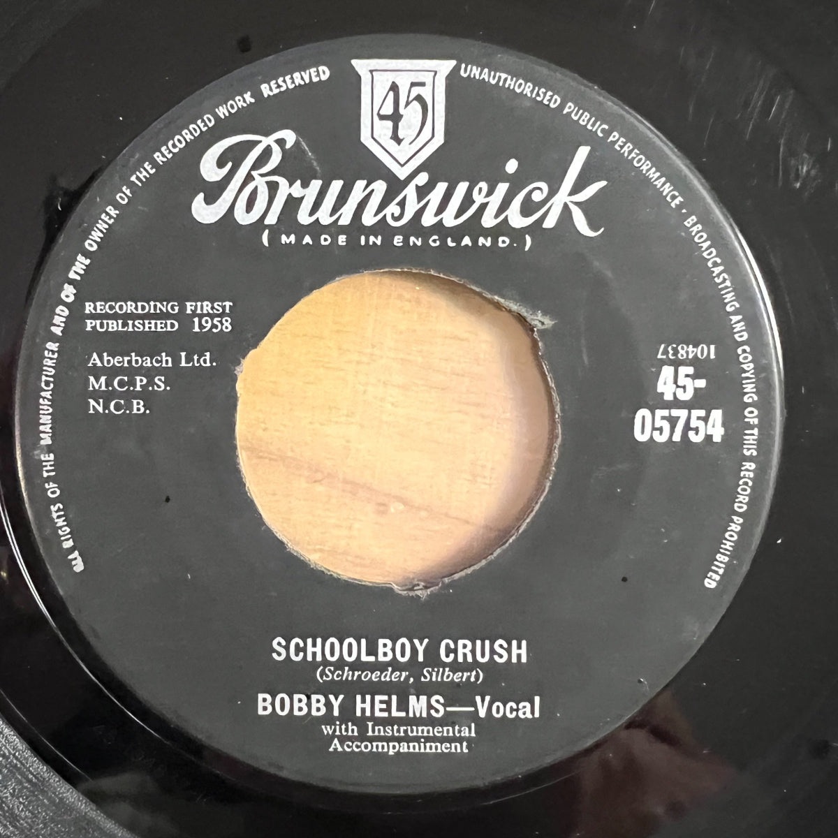 Bobby Helms - Schoolboy Crush / 1. UK-Press. 1958 - (VG / Neutral)