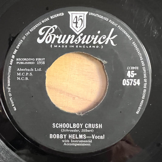Bobby Helms - Schoolboy Crush / 1st UK-Press. 1958 - (VG / Neutral)
