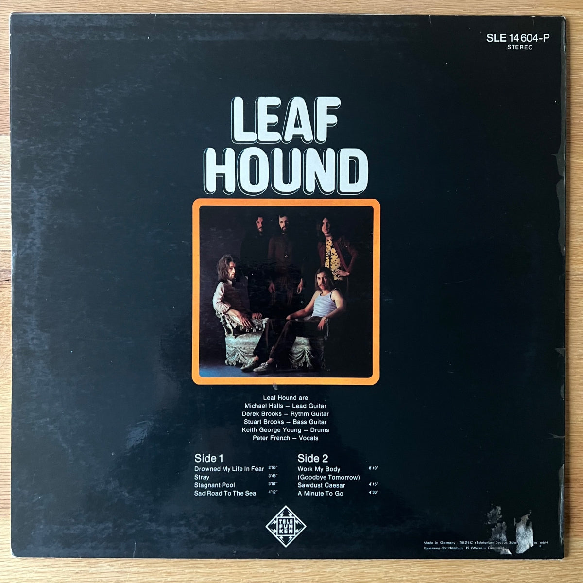 Leaf Hound - Same / 1. D-Press. 1970 incl. Poster - (M-/VG++)