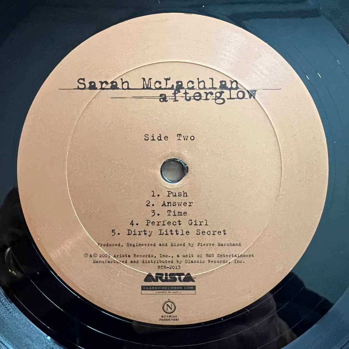Sarah McLachlan - Afterglow / 1. US-Press. 2003 - Audiophile Press. - (M-/M-)