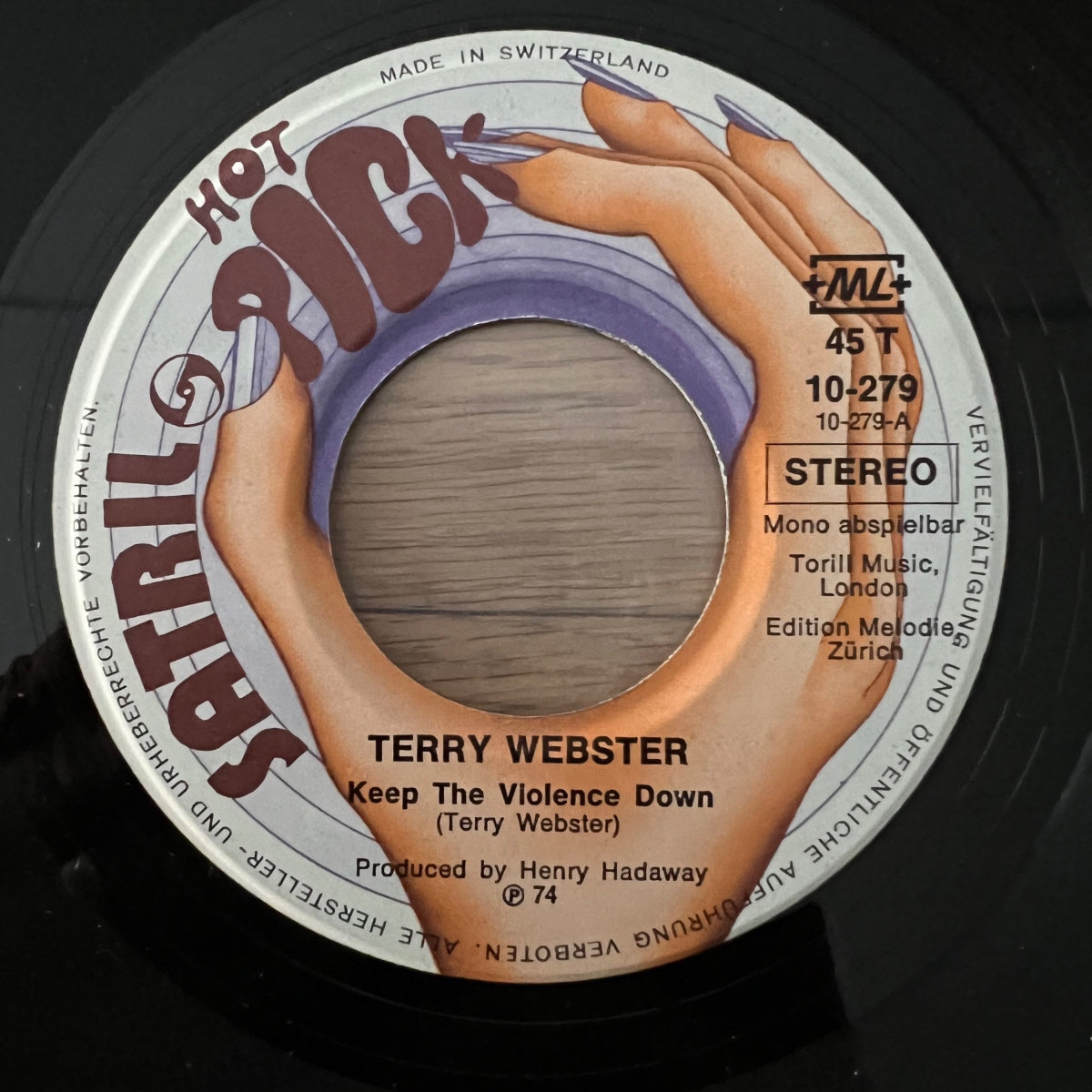 Terry Webster - Keep Violence Down / 1. Swiss-Press. 1974 - (VG++/VG++)